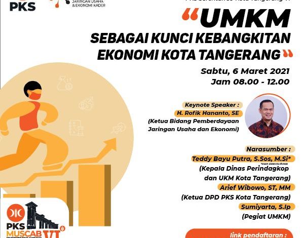 Muscab Serentak PKS Kota Tangerang Adakan Webinar UMKM